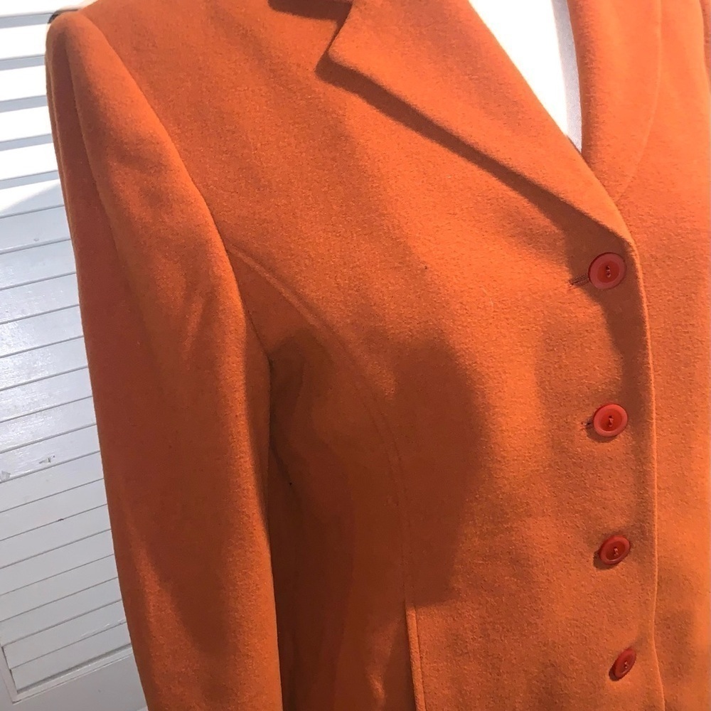 Tribal Burnt Orange wool/cashmere blend Blazer Women’s size 8 - Picture 4 of 9